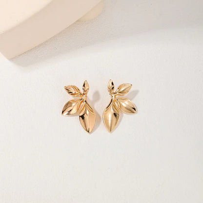 Irregular Metal Flower Earrings