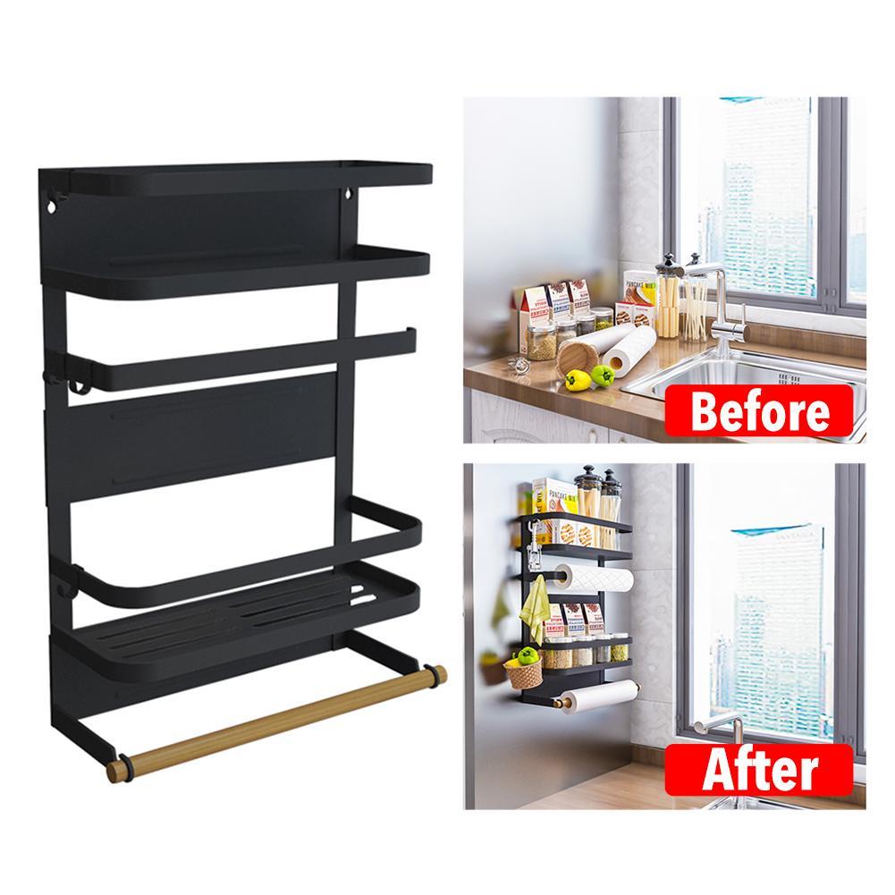 Wall-mounted kitchen side shelf