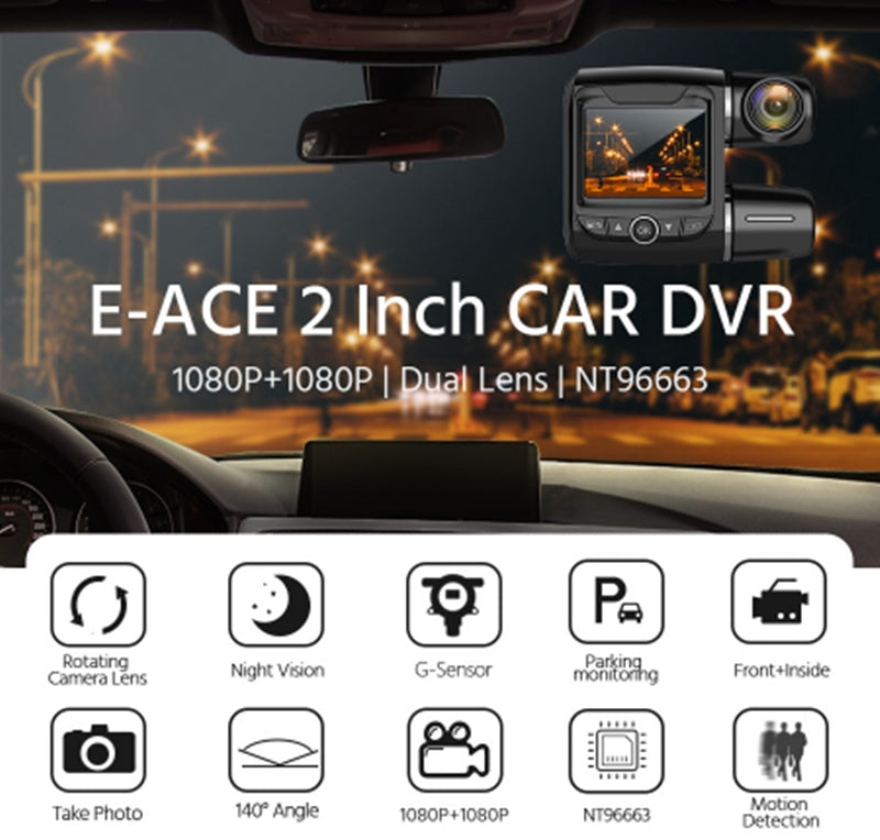 The Latest Dual-lens 1080P Car Driving Recorder