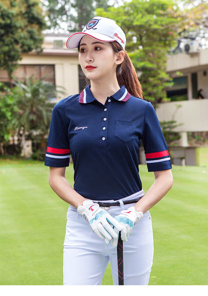 New Golf Apparel Ladies Short Sleeve Sports T-shirt