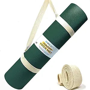 Boldfit Ethylene Vinyl Acetate Yoga Mats For Women Yoga Mat For Men Exercise Mat For Home Workout Gym Mat Anti Slip Yoga Mat 4Mm Workout Mat Yoga Mat For Kids Yoga Mate Gym Mats - Green