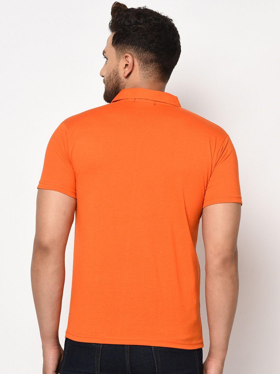 Cotton Blend Solid Half Sleeves Polo T-Shirt