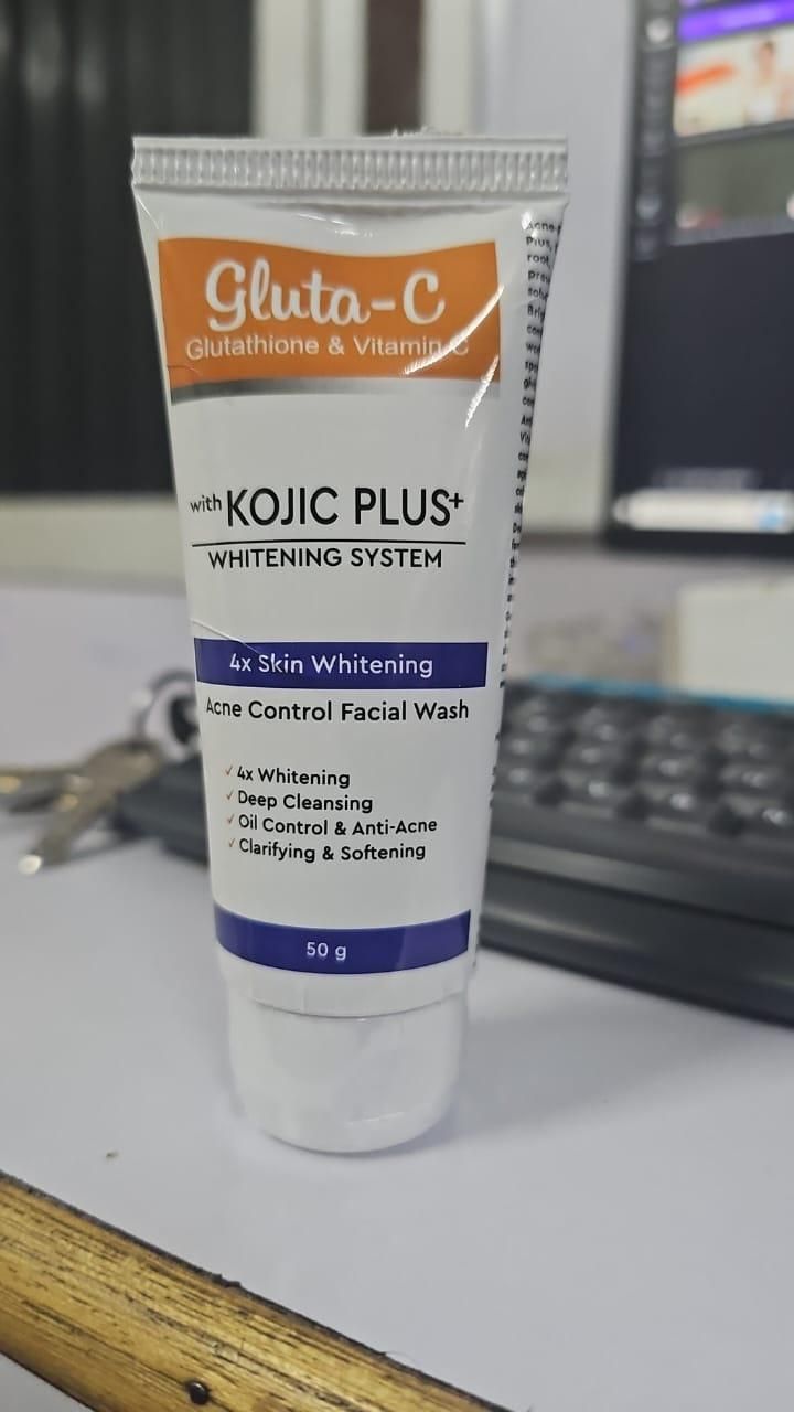 Gluta-C with Kojic Plus Acne Control Face Wash 50ml (Pack of 2)