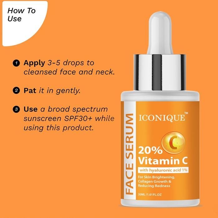 20% Vitamin C with Hyaluronic Acid 1% Face Serum 30ML