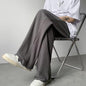 Fashion Personality Ice Silk Wide-leg Pants Men