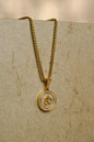 Om Symbol Pendant With Chain