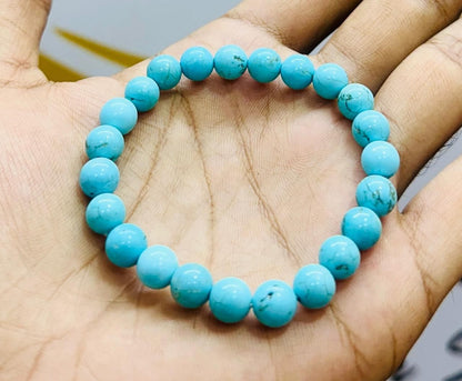 Firoza (Turquoise) Stone-Beads Bracelet