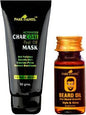 Park Daniel Activated Charcoal Peel off Mask & Beard Growth Oil (Pack of 2)