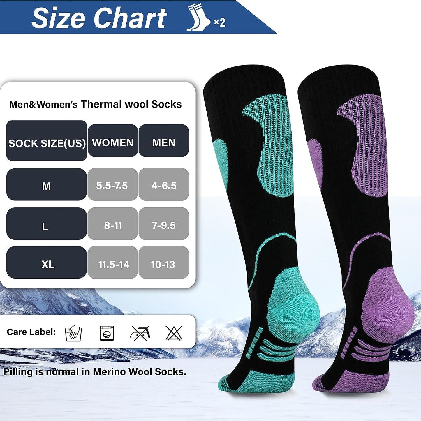 Thermal Knee High Warm Socks