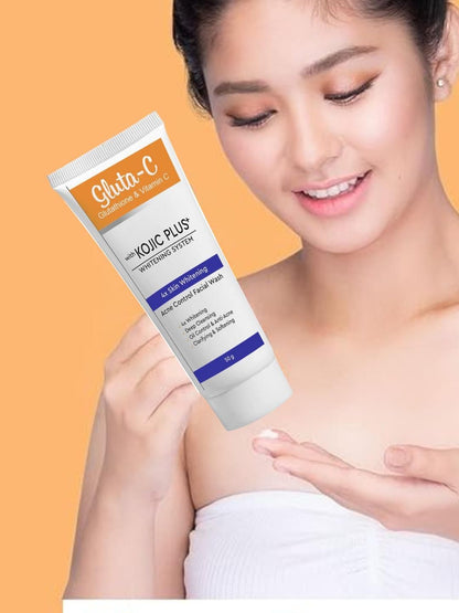 Gluta-C with Kojic Plus Acne Control Face Wash 50ml (Pack of 2)