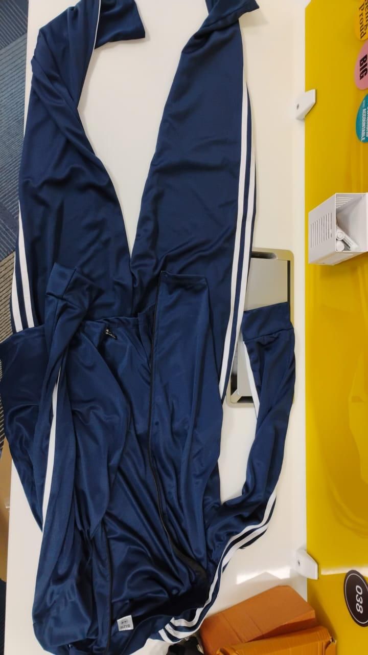 Men's Side Stripe 4 Way Polyester Track Suit