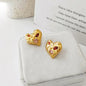 Irregular Heart Stud Earrings