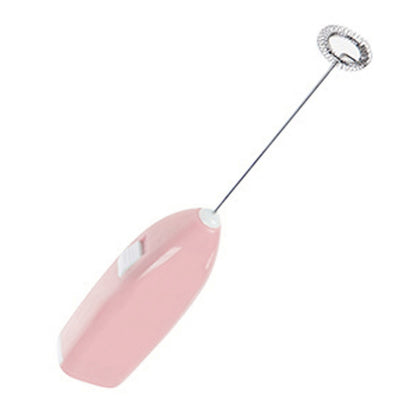 Cordless Electric Hand Mixer Battery Powered Small Plastic Metal Household Hand Mixer for Home Hotel Pink