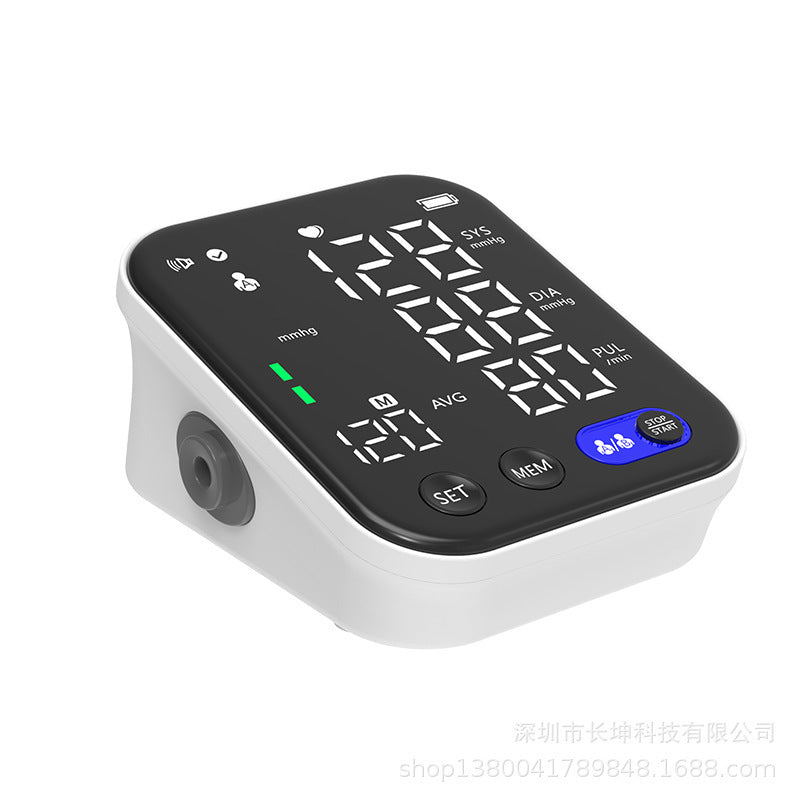 Electronic Blood Pressure Monitor Ultra Clear Large Screen Pulse Sphygmomanometer For Real-time Measurement Of Blood Pressure