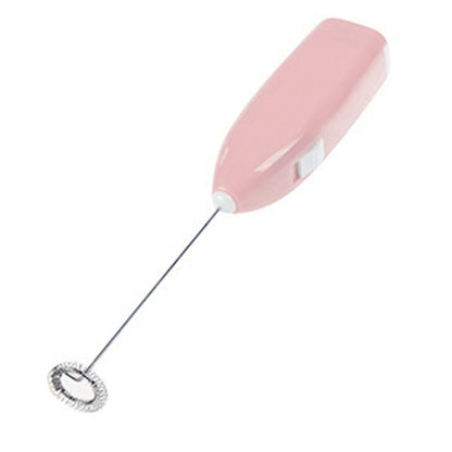 Cordless Electric Hand Mixer Battery Powered Small Plastic Metal Household Hand Mixer for Home Hotel Pink