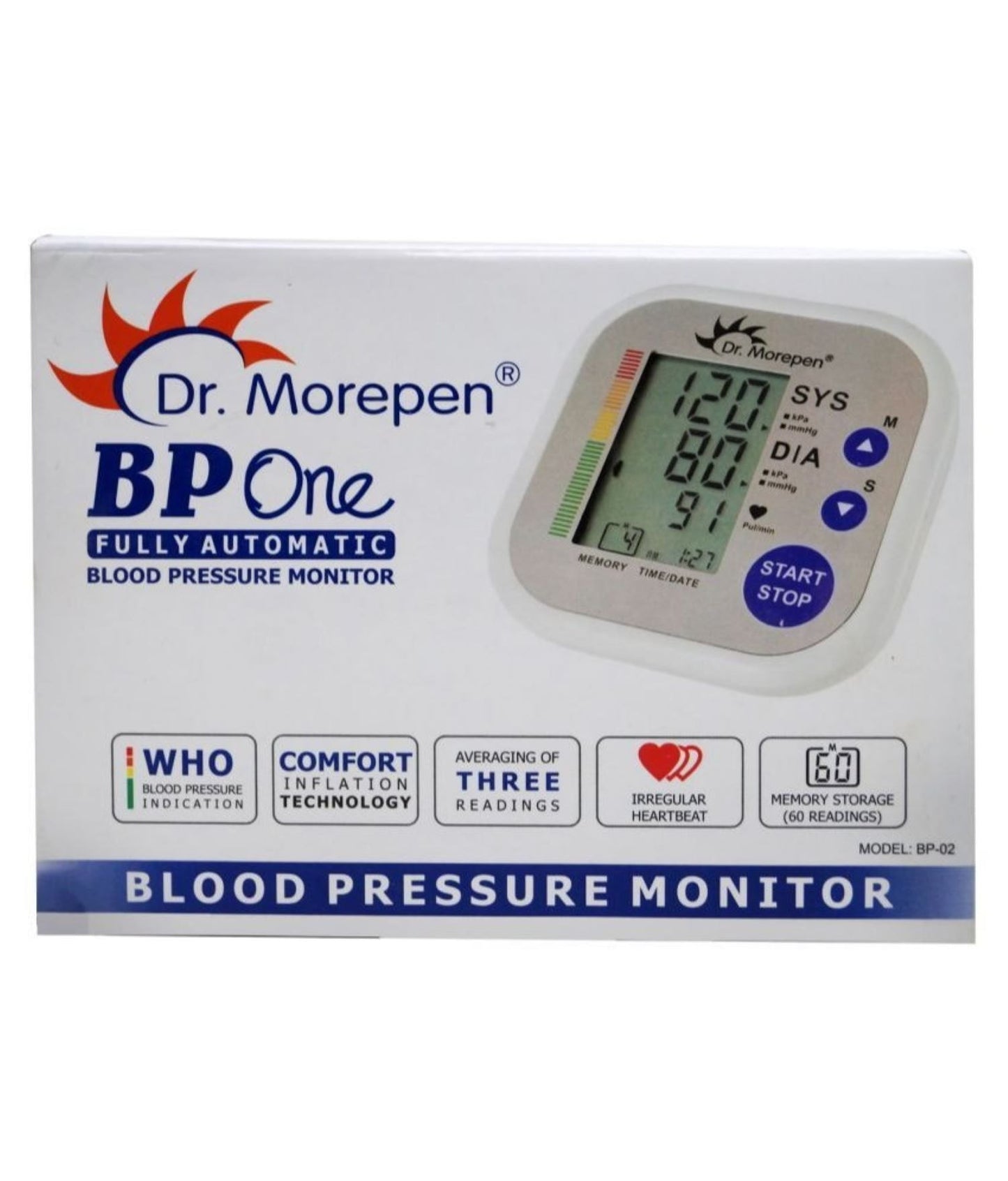 Dr Morepen BP 15 Digital Blood Pressure Monitor, 0.02 (pressure)