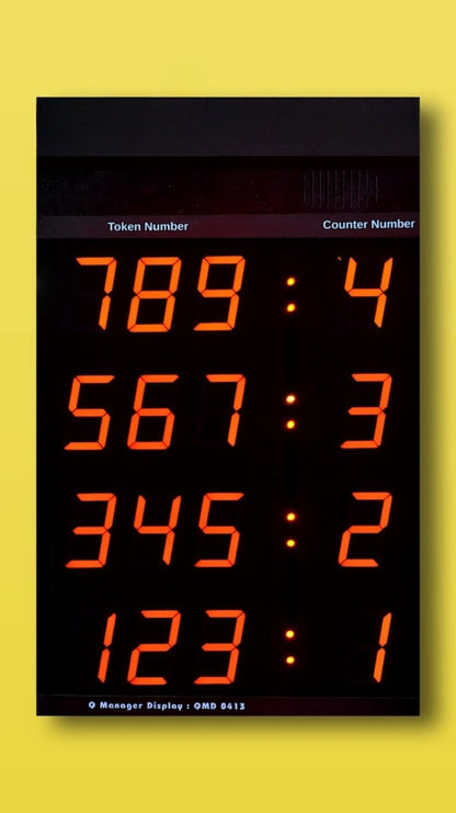 Wireless Queue Management System - Multi Counter Queue Management Display System