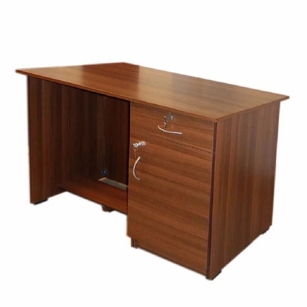 Particle Board Rectangular Wooden Office Tables, With Storage